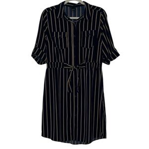 ⚡️ 3 for $30 ⚡️ Millenium Striped Button Front Shirt Dress